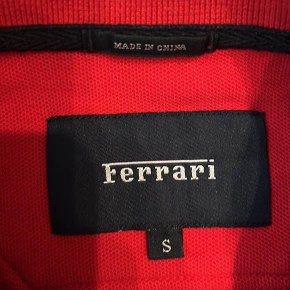 GENUINE Long sleeve Ferrari Polo Shirt Small - Picture 3 of 5